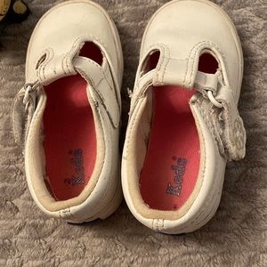 Little Kid’s T-Strap Leather Sneaker